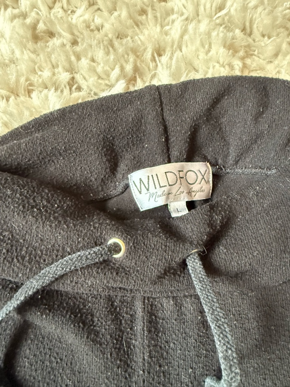 Wildfox Black Drawstring Lounge Pants - Picture 2 of 2